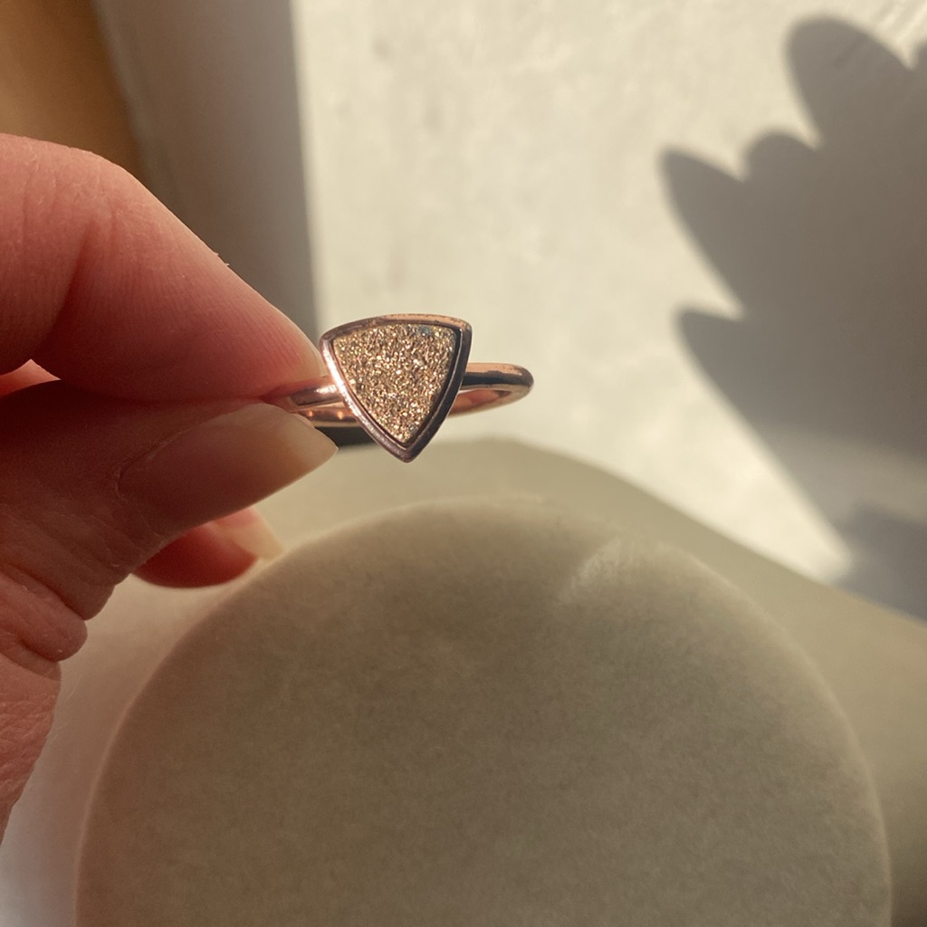 Fj Ring Rose Gold Tone Size 8.5